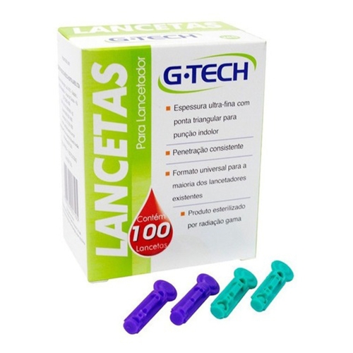 Lancetas G-Tech - 100 unidades