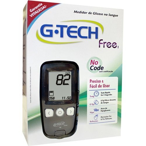 Produto Aparelho de Glicemia G-Tech Free com 10 tiras