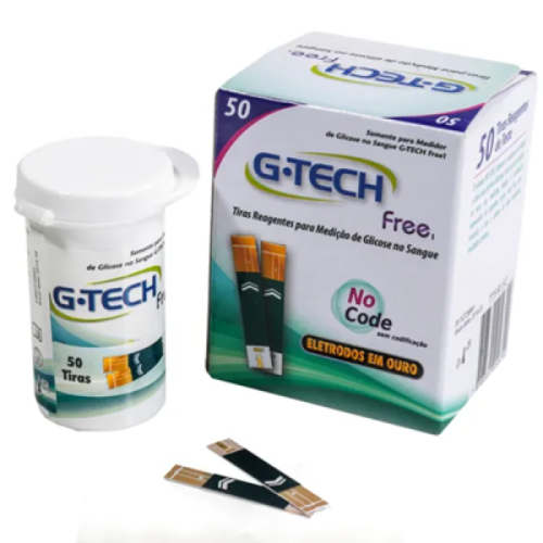 Produto Tiras reagentes G-Tech Free com 50 unidades