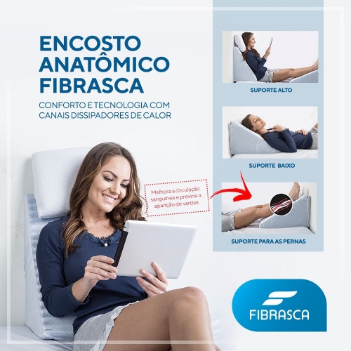 Produto Encosto Anatômico Triangular Suave Confort Fibrasca 