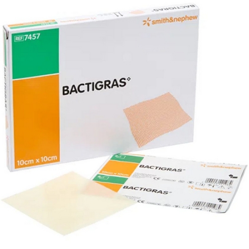 Curativo Antisséptico Bactigras 10cm x 10cm - 1 Unidade