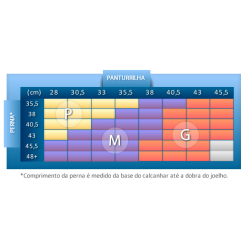 Produto Meia Masculina 3/4 - Alta Compressão (20-30 mmHg)